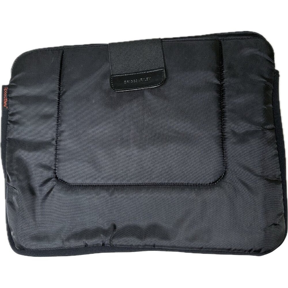 Briggs & Riley Lap Top Bag Computer Black Padded Travel Sleeve 14.75"x11"